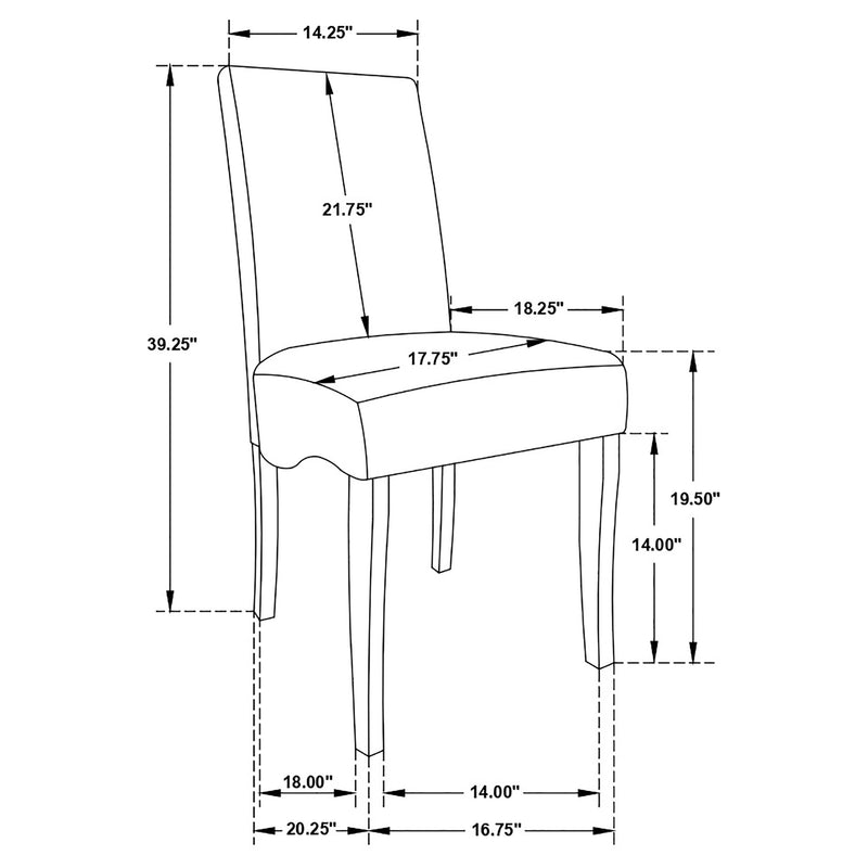 Stanton Black Rectangle Pedestal Dining Room Set