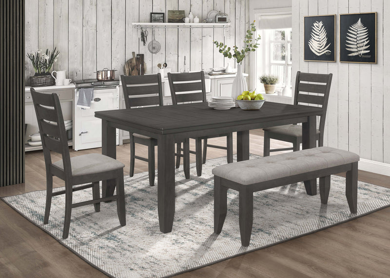 Dalila Cappuccino Rectangular Dining Room Set