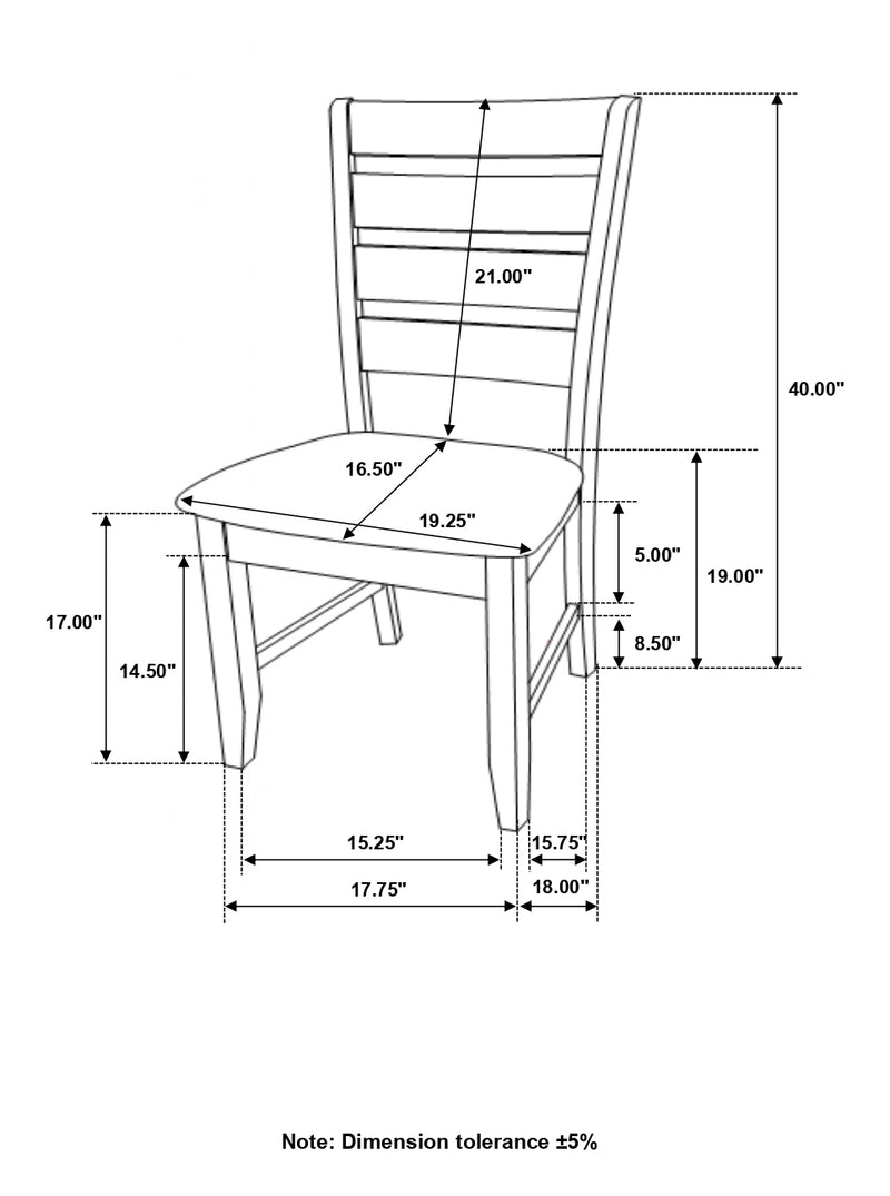 Dalila Cappuccino Rectangular Dining Room Set