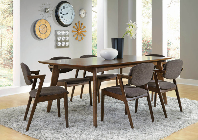 Malone Dark Walnut Rectangular Dining Room Set