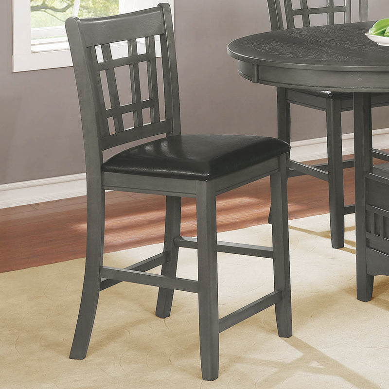 Lavon Medium Grey Storage Oval Dining Room Set