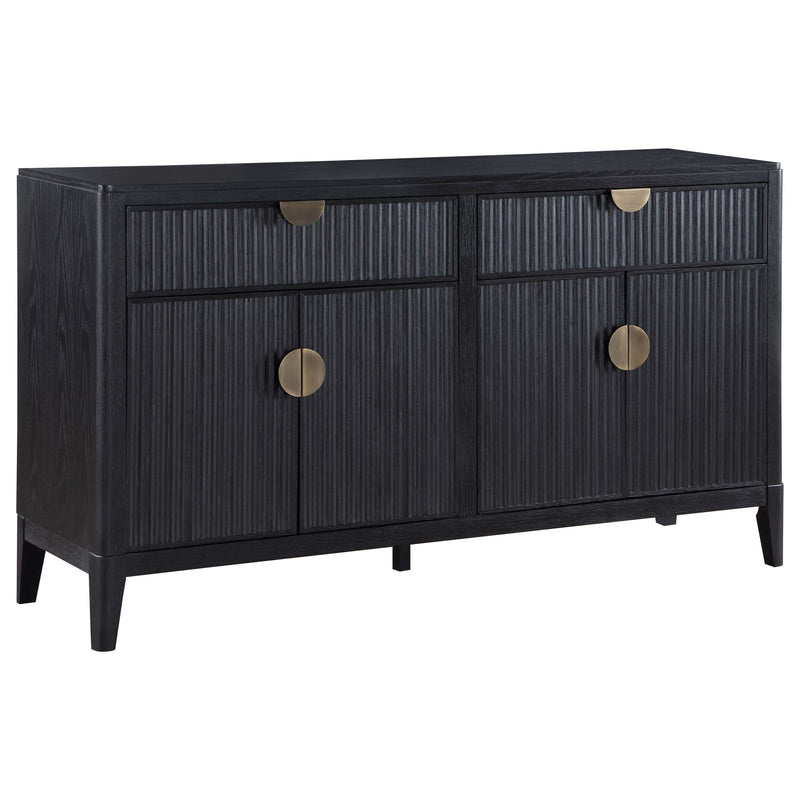 Brookmead 2-Drawer Sideboard Buffet With Storage Cabinet Black 108235