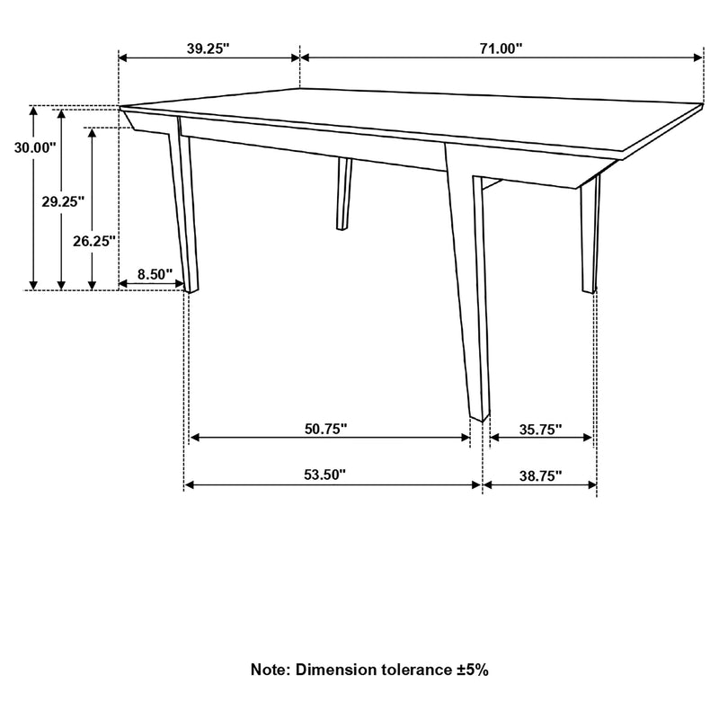 Nogales Acacia And Coastal Grey Rectangular Dining Room Set