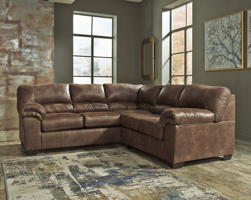 Bladen Coffee 2-Piece Sectional With Ottoman