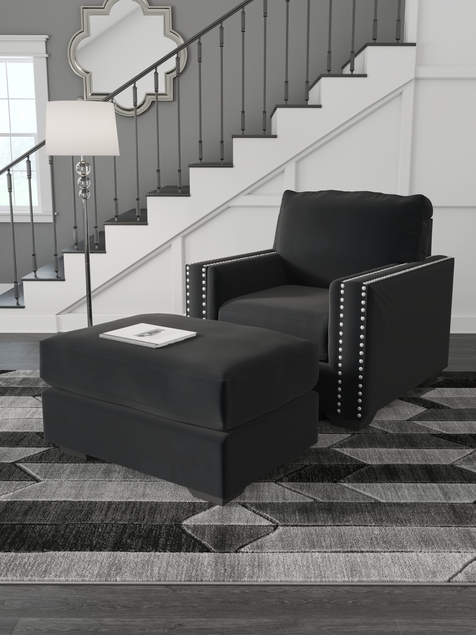 Gleston Onyx Chair And Ottoman