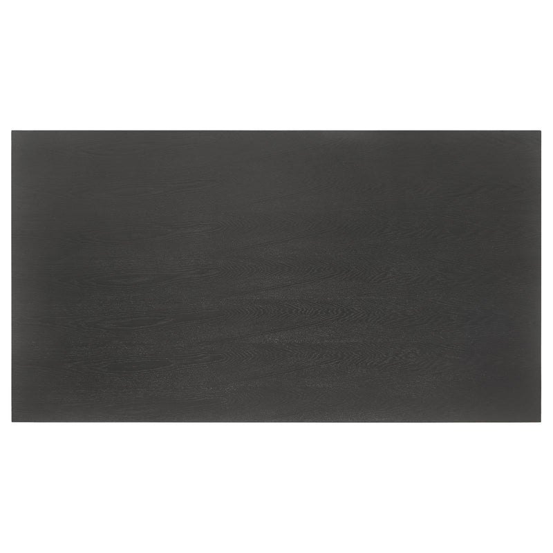 Marbrisa Collection Marbrisa Rectangular Dining Table Matte Black 123071