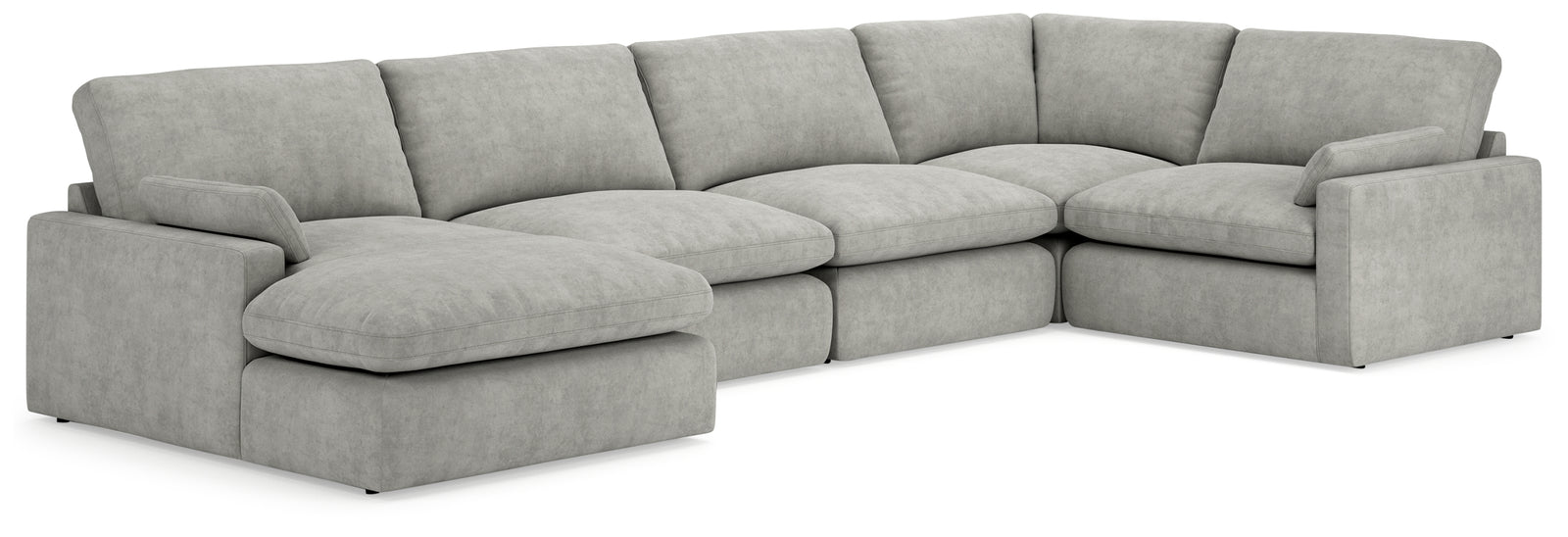 Sophie Gray 5-Piece Sectional With Chaise