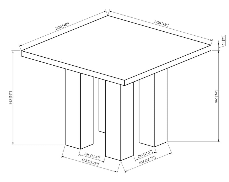 Parkside Black White Gray Counter Height Set