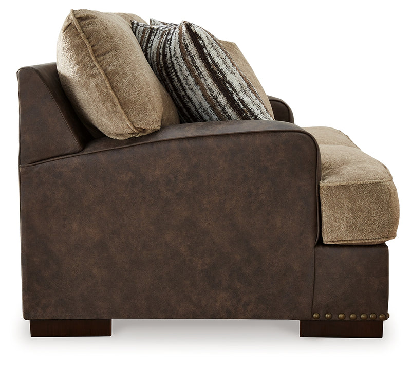 Alesbury Chocolate Sofa And Loveseat