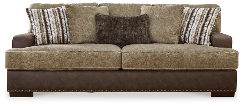 Alesbury Chocolate Sofa And Loveseat