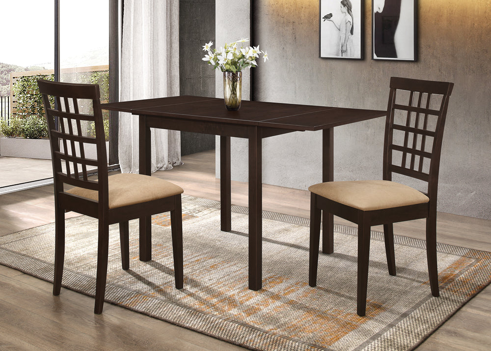 Kelso Cappuccino And Tan Rectangular Dining Room Set