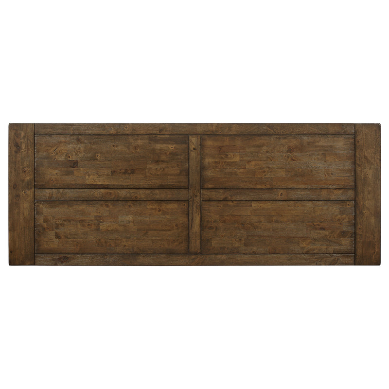 Coleman Rustic Golden Brown Rectangular Counter Height Set