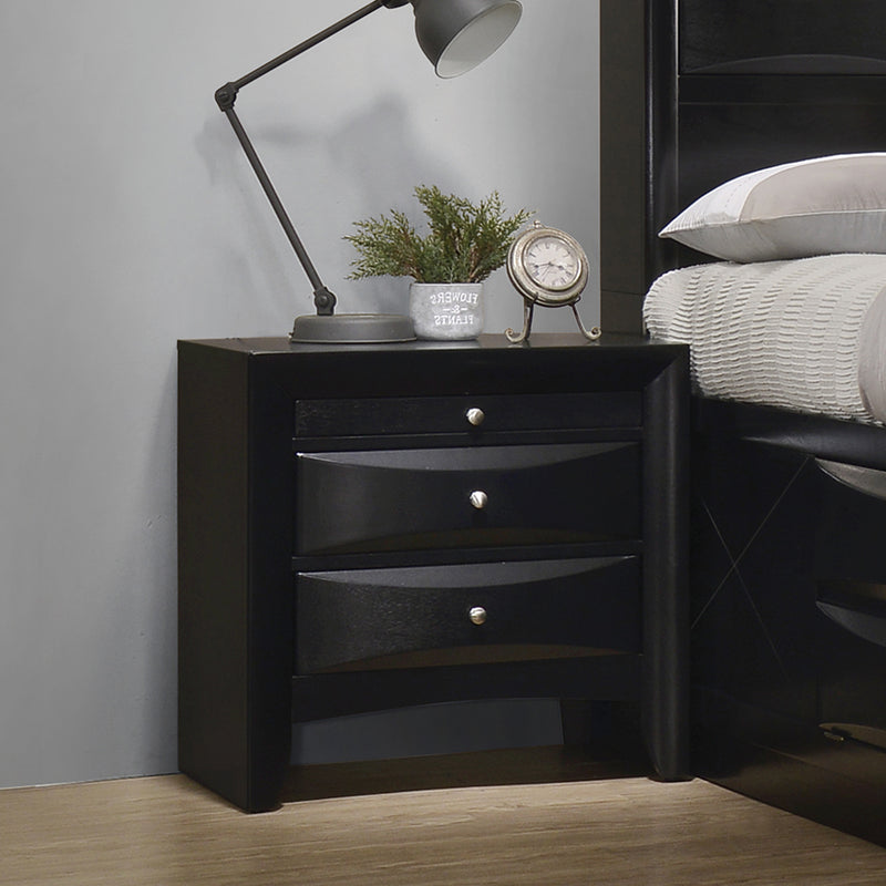 Briana Black Platform Storage Bedroom Set