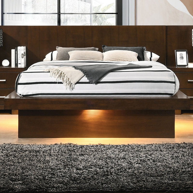 Jessica Cappuccino Platform Bedroom Set