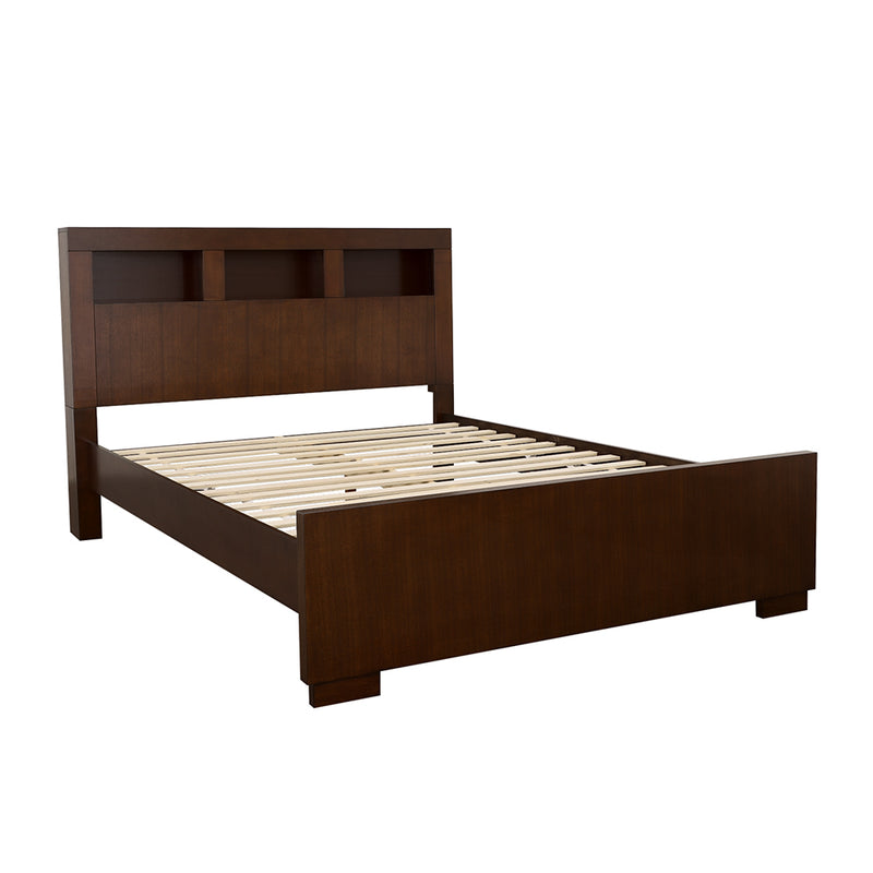 Jessica Cappuccino Storage Headboard Bedroom Set