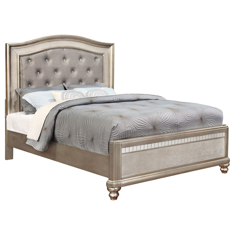 Bling Game Metallic Platinum Panel Bedroom Set