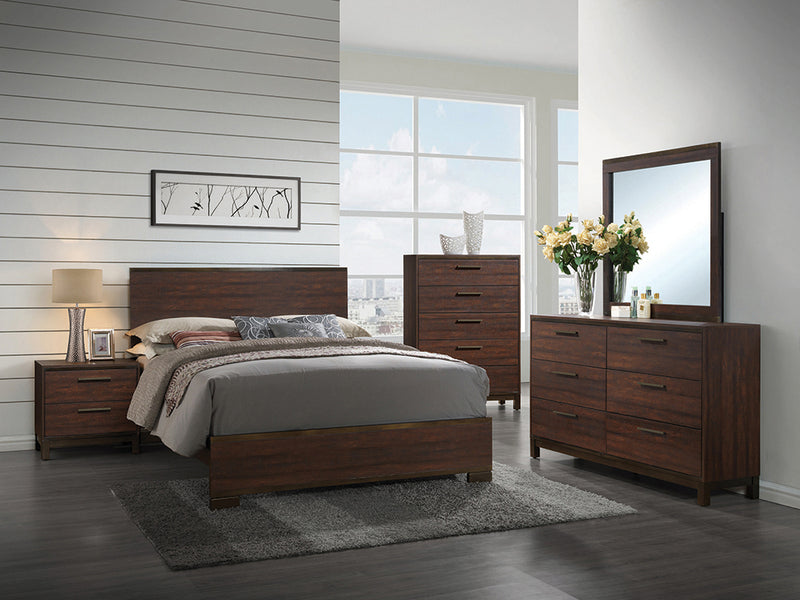 Edmonton Rustic Tobacco Panel Bedroom Set