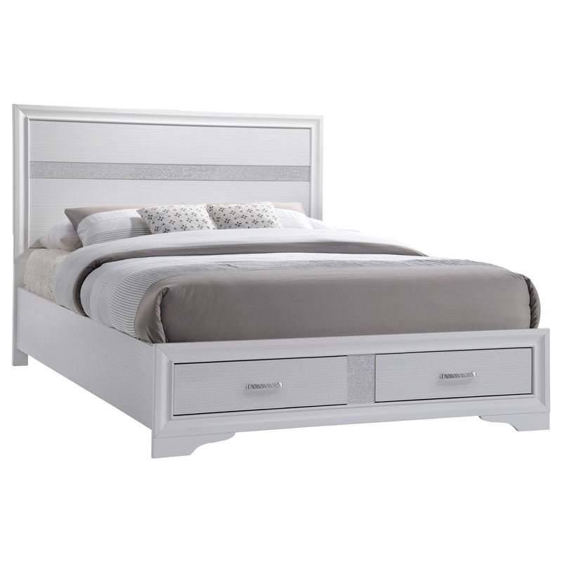 Miranda White Storage Bedroom Set