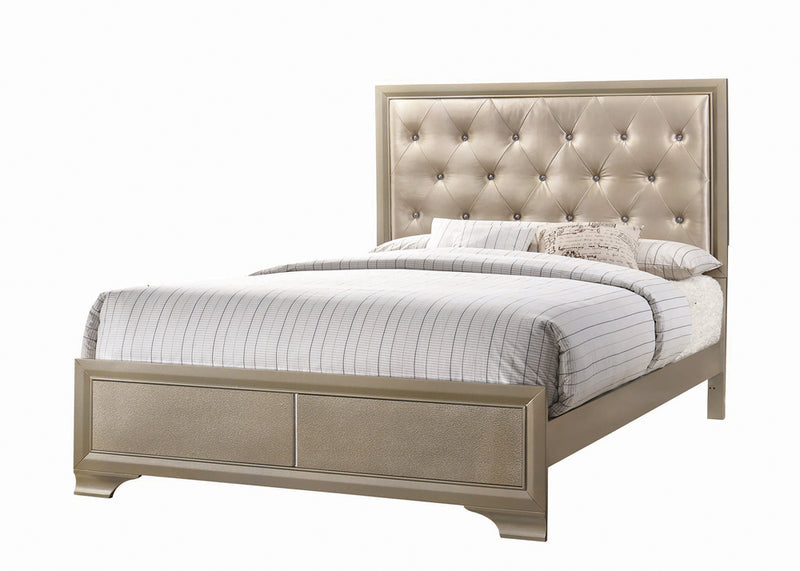 Beaumont Champagne Upholstered Bedroom Set