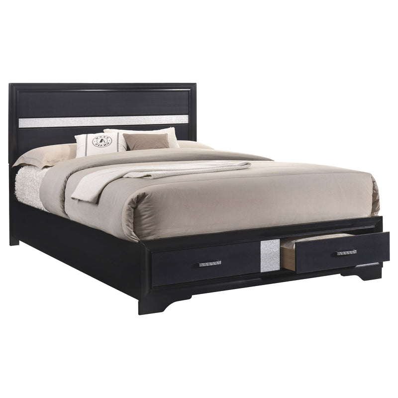 Miranda Storage Black Bedroom Set