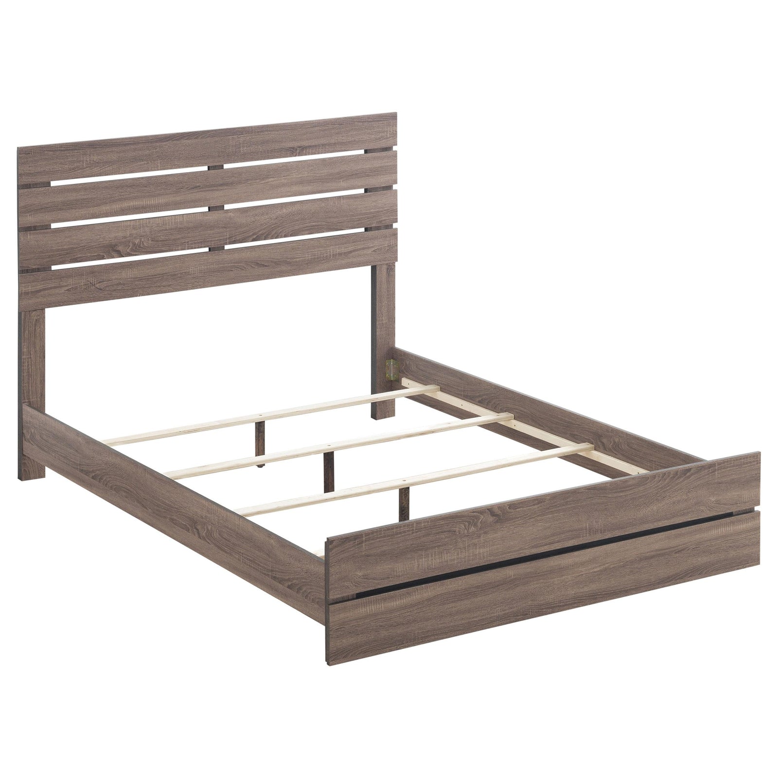 Brantford Wood King Panel Bed Barrel Oak