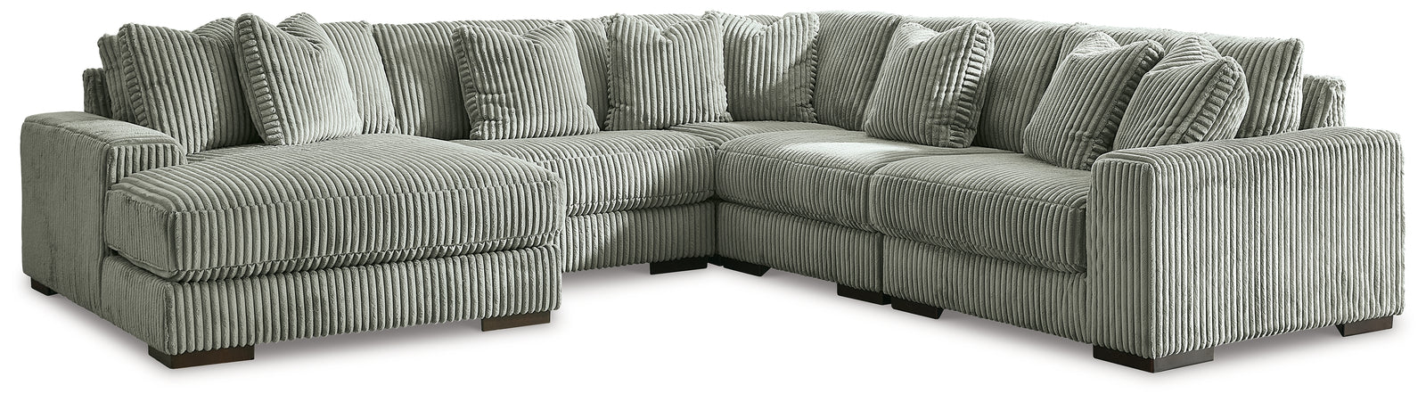 Lindyn Fog 5-Piece Sectional With Chaise 21105S6