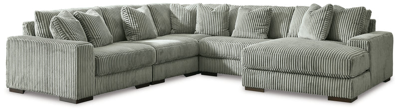 Lindyn Fog 5-Piece Sectional With Chaise