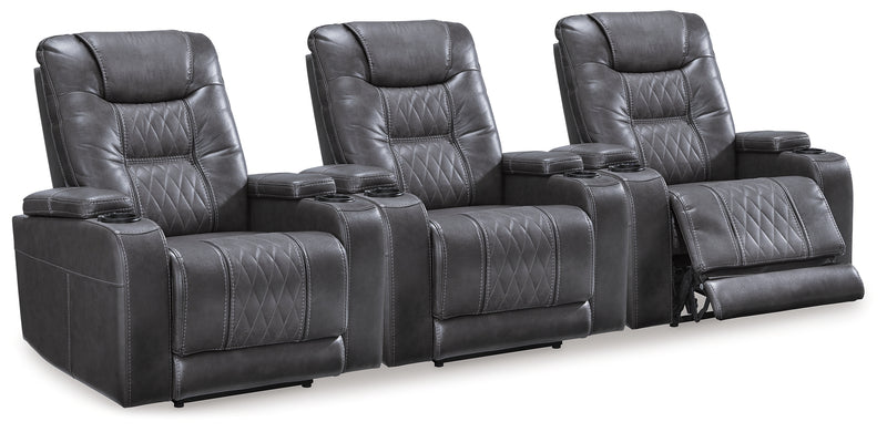 Composer Gray 3-Piece Home Theater Seating