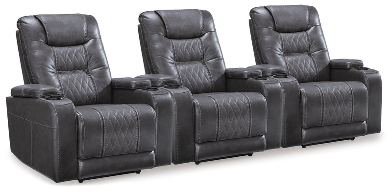 Composer Gray 3-Piece Home Theater Seating