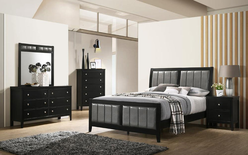 Carlton Black Panel Bedroom Set