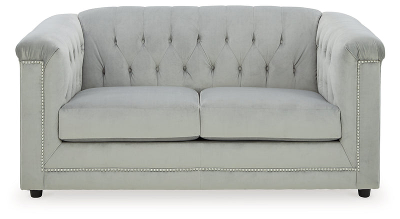 Josanna Gray Sofa Loveseat And Chair