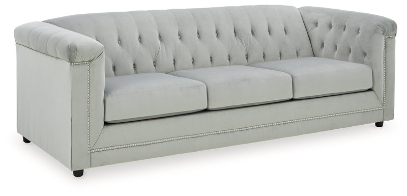 Josanna Gray Sofa Loveseat And Chair