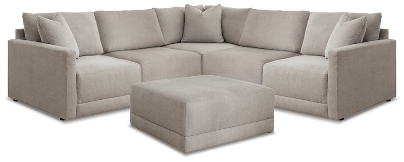 Katany Shadow 5-Piece Sectional With Ottoman