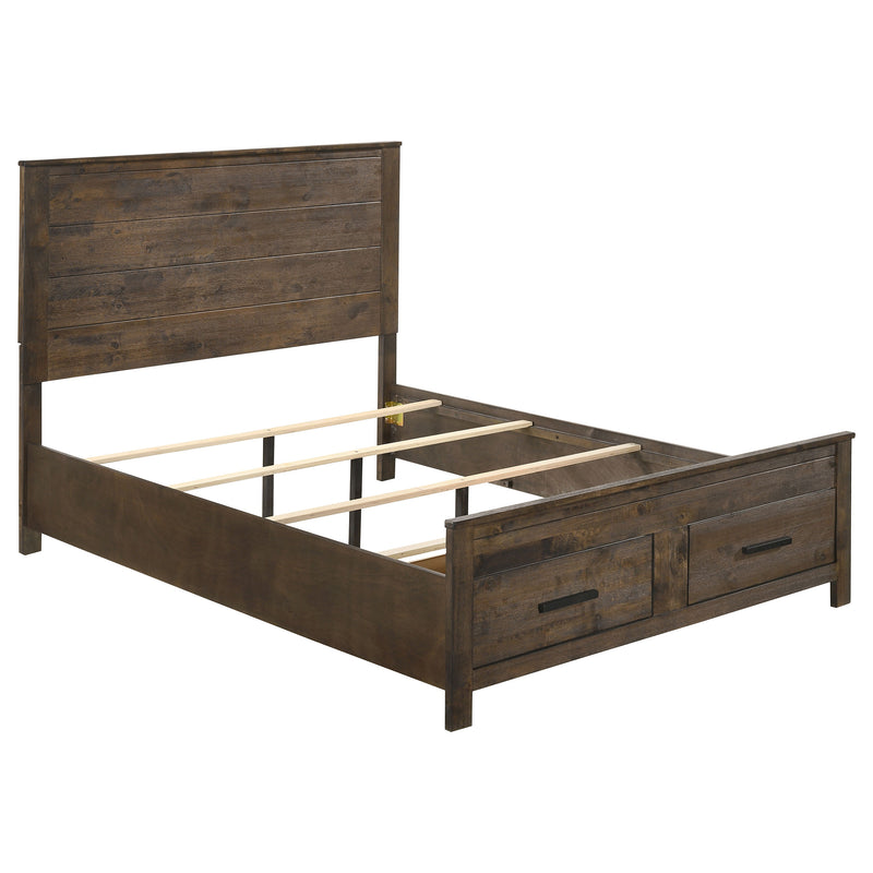 Woodmont Rustic Golden Brown Storage Bedroom Set