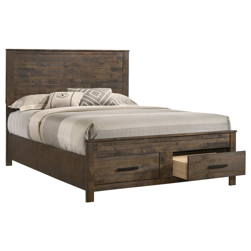 Woodmont Rustic Golden Brown Storage Bedroom Set