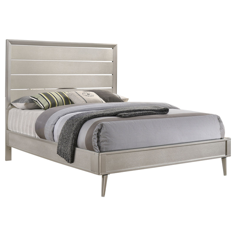 Ramon Metallic Sterling Panel Bedroom Set