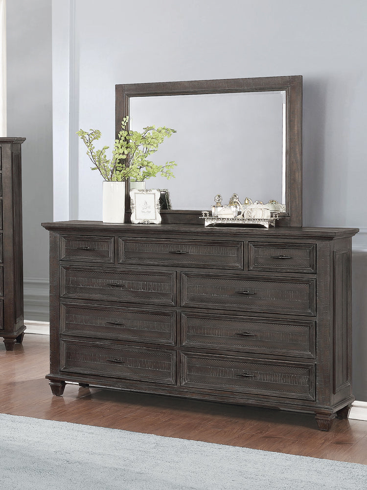 Atascadero Weathered Carbon 2 Drawer Storage Bedroom Set