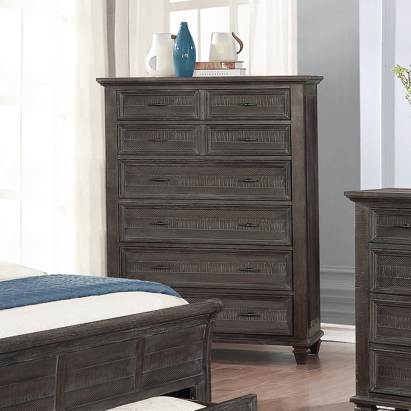 Atascadero Weathered Carbon 2 Drawer Storage Bedroom Set