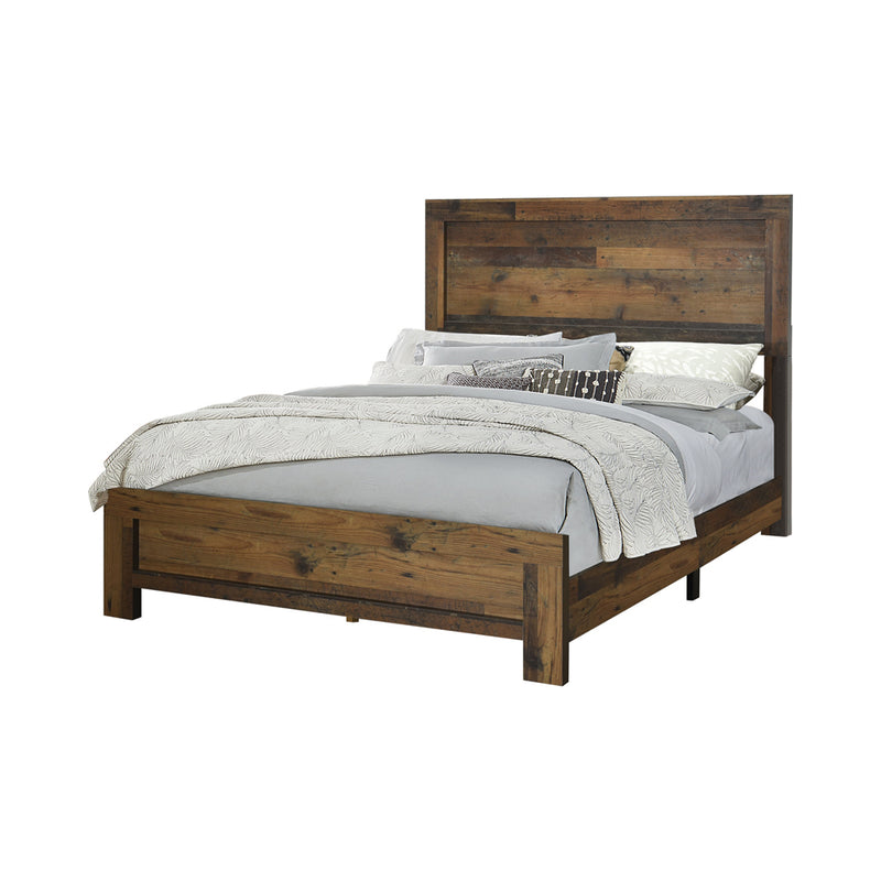 Sidney Rustic Pine Panel Bedroom Set