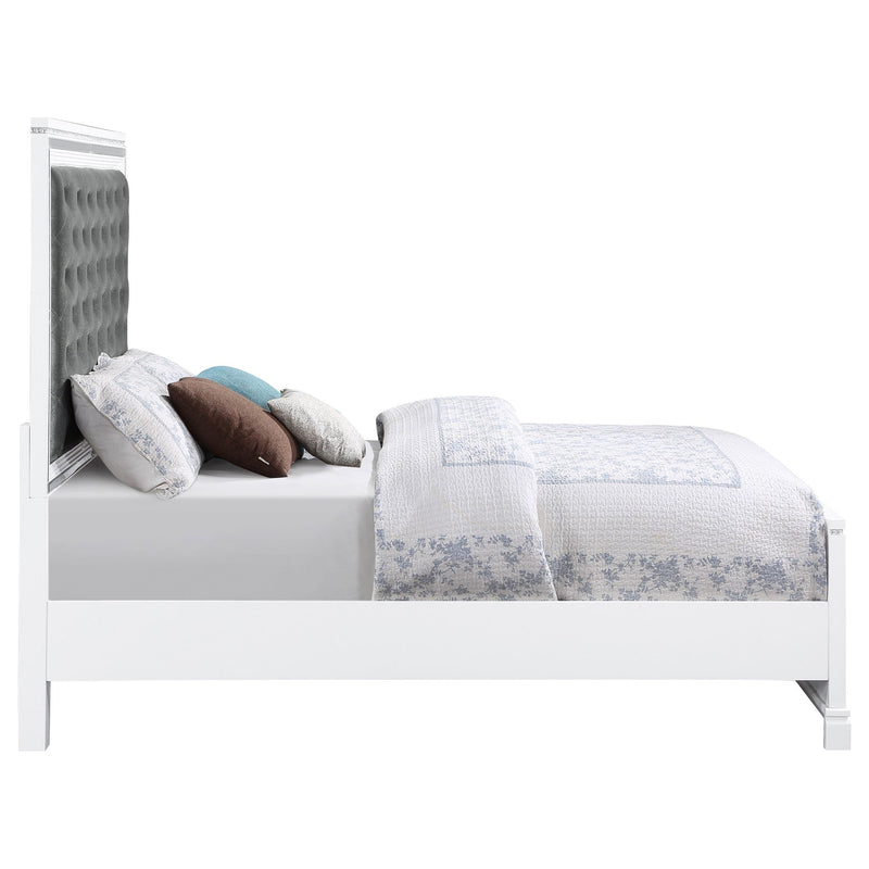 Eleanor Wood Queen Panel Bed White