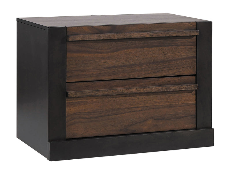 Azalia Black And Walnut Rectangular Panel Bedroom Set