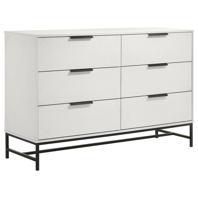 Sonora 6-drawer Bedroom Dresser White  224863