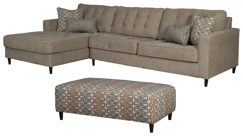 Flintshire Auburn 2-Piece Sectional With Ottoman