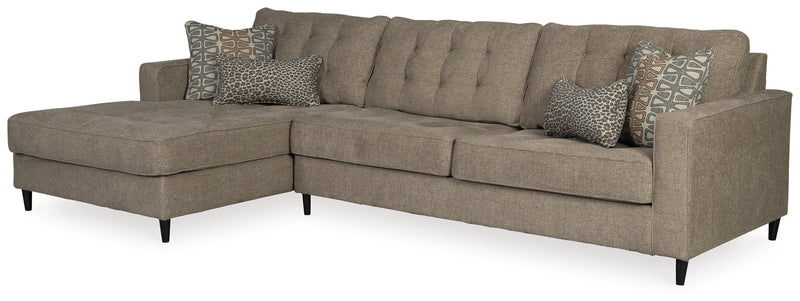 Flintshire Auburn 2-Piece Sectional With Ottoman