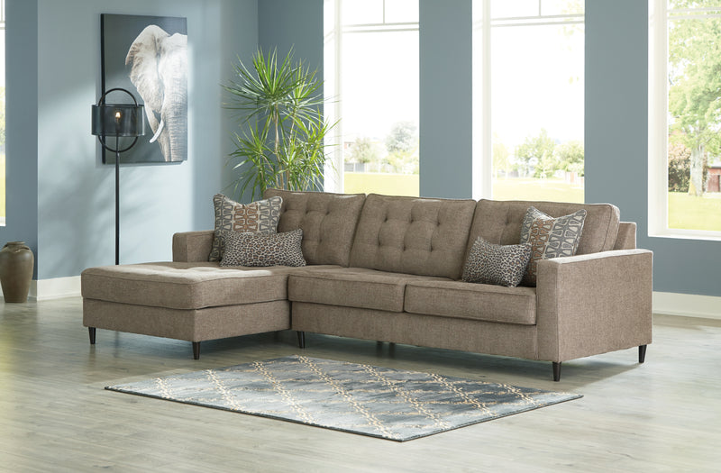 Flintshire Auburn 2-Piece Sectional With Ottoman