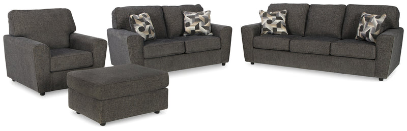 Cascilla Slate Sofa Loveseat Chair And Ottoman