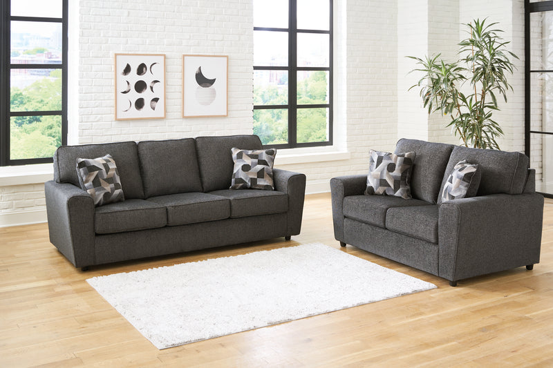 Cascilla Slate Sofa Loveseat Chair And Ottoman