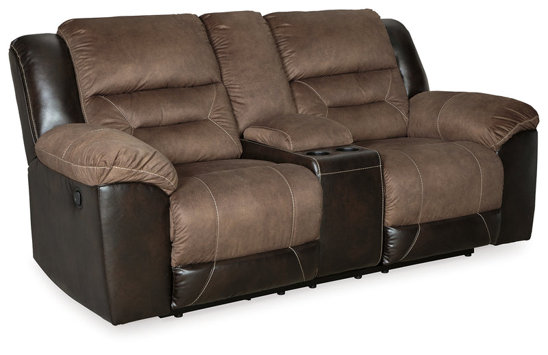 Earhart Chestnut Sofa Loveseat And Recliner