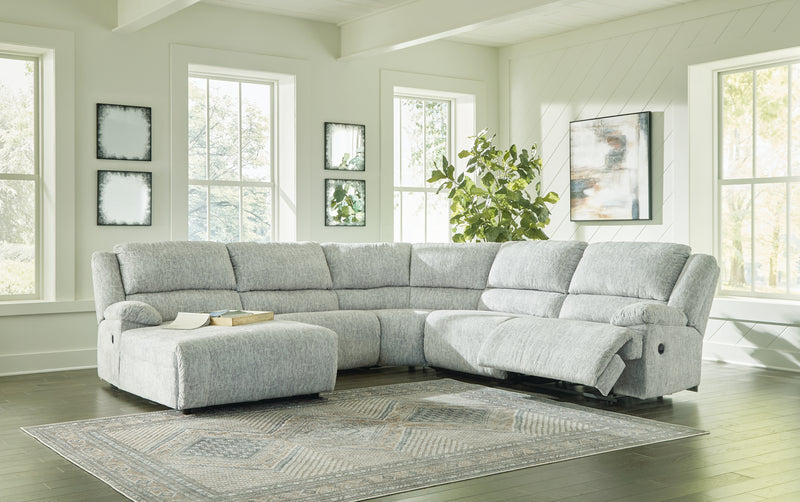 Mcclelland Gray 5-Piece Reclining Sectional With Chaise 29302S5