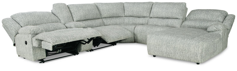 Mcclelland Gray 6-Piece Reclining Sectional With Chaise 29302S8